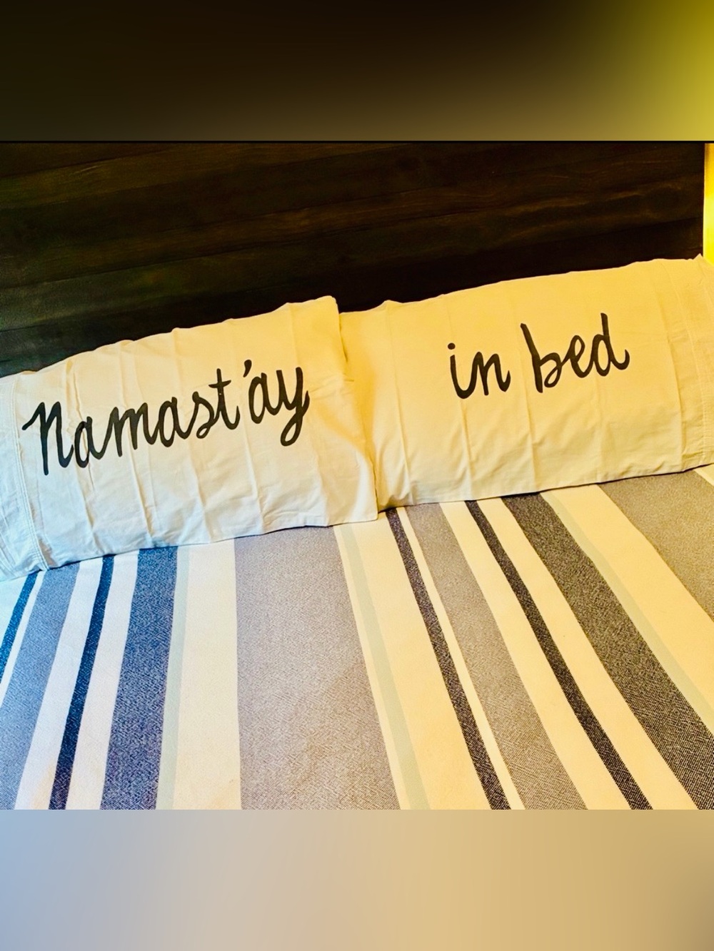 Namastay in bed pillowcases